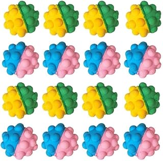 YnFag 16 Pack Foam Soccer Balls Cat Toys for Indoor Cat Balls (Featuring Different 16)