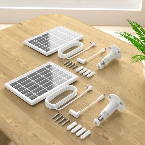 Cargador solar de videocámara Ring de 3W con soporte ajustable para batería Spotlight Cam Pro 8