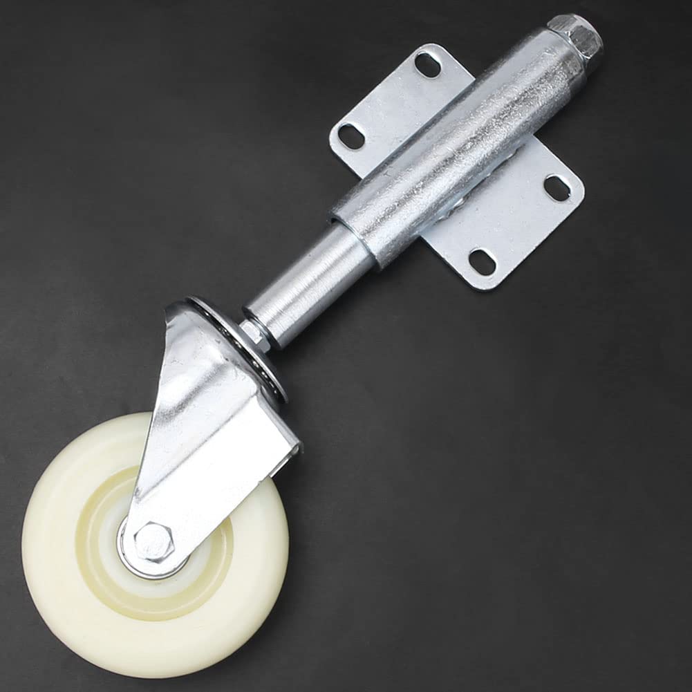Eurobuy 4in Schwere Federbelastete Lenkrolle Nylon Tor Rad 440Lbs Tragfähigkeit