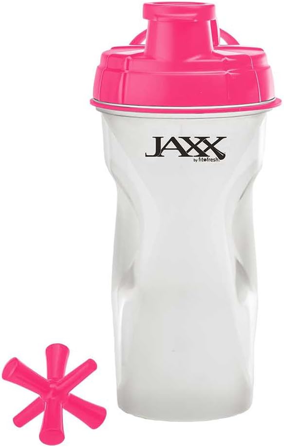Fit and Fresh Fit & Fresh Jaxx Shaker Bottle, Leak-Proof Lid, 28 Ounces, Pink