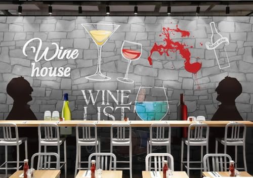 Papier Peint Café Mural Effet Briques 250x175cm