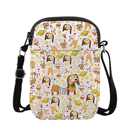 G2TUP Cartoon Dog Crossbody Bag Cartoon Dog Lover Gifts Cartoon Movie Shoulder Bag