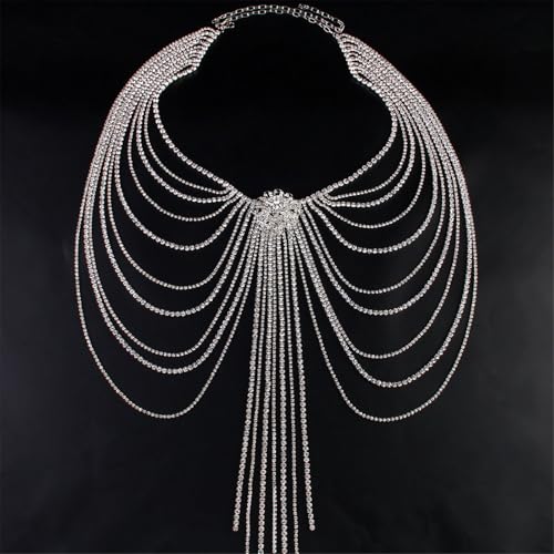 Cinturón de cintura elegante con diamantes para vestido de mujer 5
