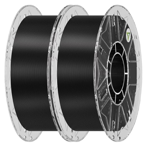 Creality Hyper PLA Filament 1.75mm Bundle 2KG, RFID 3D Printer Filament for High-Speed Printing up to 600mm/s, ±0.03mm Accuracy, 3D Printing Filament for Most 3D Printers (Black&Black) A-bla