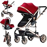 【Conception Adaptative et Pratique】 Ce poussette 3 en 1 sert d'outil multifonctionnel pour les parents, intégrant trois fonctionnalités distinctes dans un seul produit. Le cadre en alliage d'aluminium léger offre une manipulation et une maniabilité sans effort. La fonction de pliage rapide en un clic de ce poussette trio simplifie à la fois le stockage et le transport, ce qui en fait un excellent choix pour les parents ayant des horaires exigeants et des modes de vie actifs.