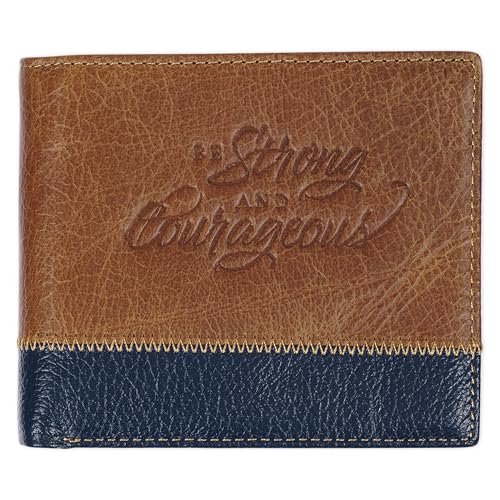 Portefeuille en cuir véritable pour homme avec blocage RFID et design élégant à deux volets