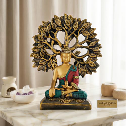 Image of Global Grabbers Buddha Statue Showpiece Idol Home Decor Decoration Items for Living Room and Gifts