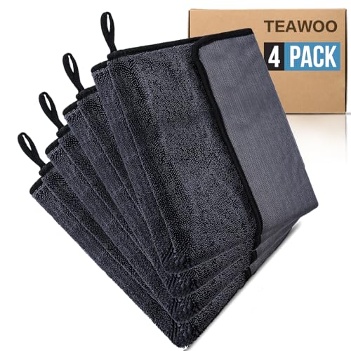 TEAWOO Shiny Wipes 4-Pack Towel