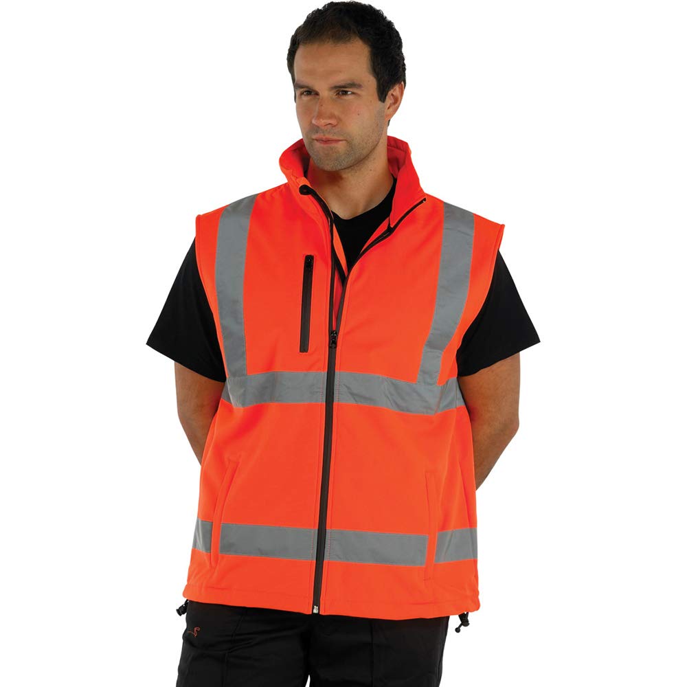 Yoko HV006 Softshell-Bodywarmer, Warnweste, atmungsaktiv und wasserdicht