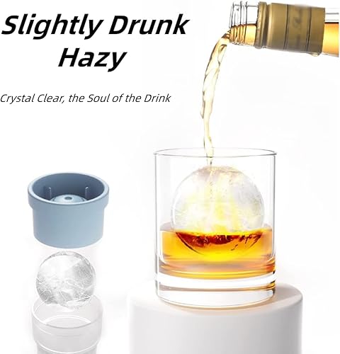 Miniatura 3 de Molde circular apilable para hockey sobre hielo, molde de hielo para whisky, moldes redondos para cubitos de hielo, fabricante de bolas de hielo