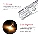 cciyu T5 Wedge 37 58 70 73 74 White 12V 1 LED Car Auto Dashboard Gauge Side Light Bulb Lamp (Warm white)