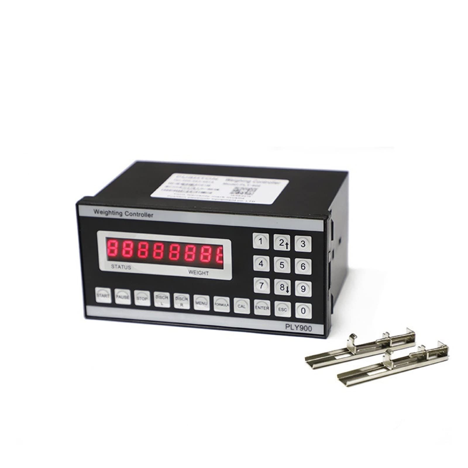 Celda de Carga, báscula electrónica PLY900, fácil de Usar, Pantalla LED, Sistema de Control de Alta precisión.,Silver-6 Relay Outs