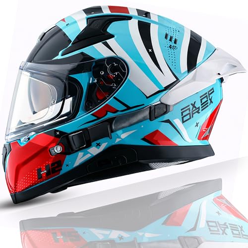 Image of Axor Helmets Apex Hex-2 Helmet (Hex Blue Red, Large)