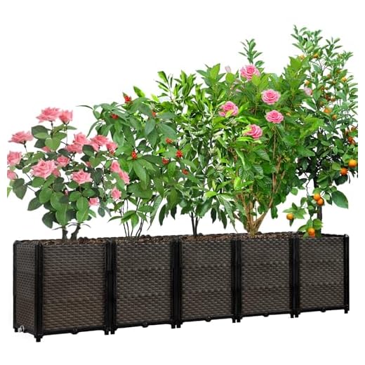 Large Raised Planter Box Outdoor Self Watering 78.7"x15.7"x19.7", Deep Raised Garden Bed - Elevated Garden Box with Drainage Plug, Rectangular Garden Planter Perfect for Patio Balcony Deck