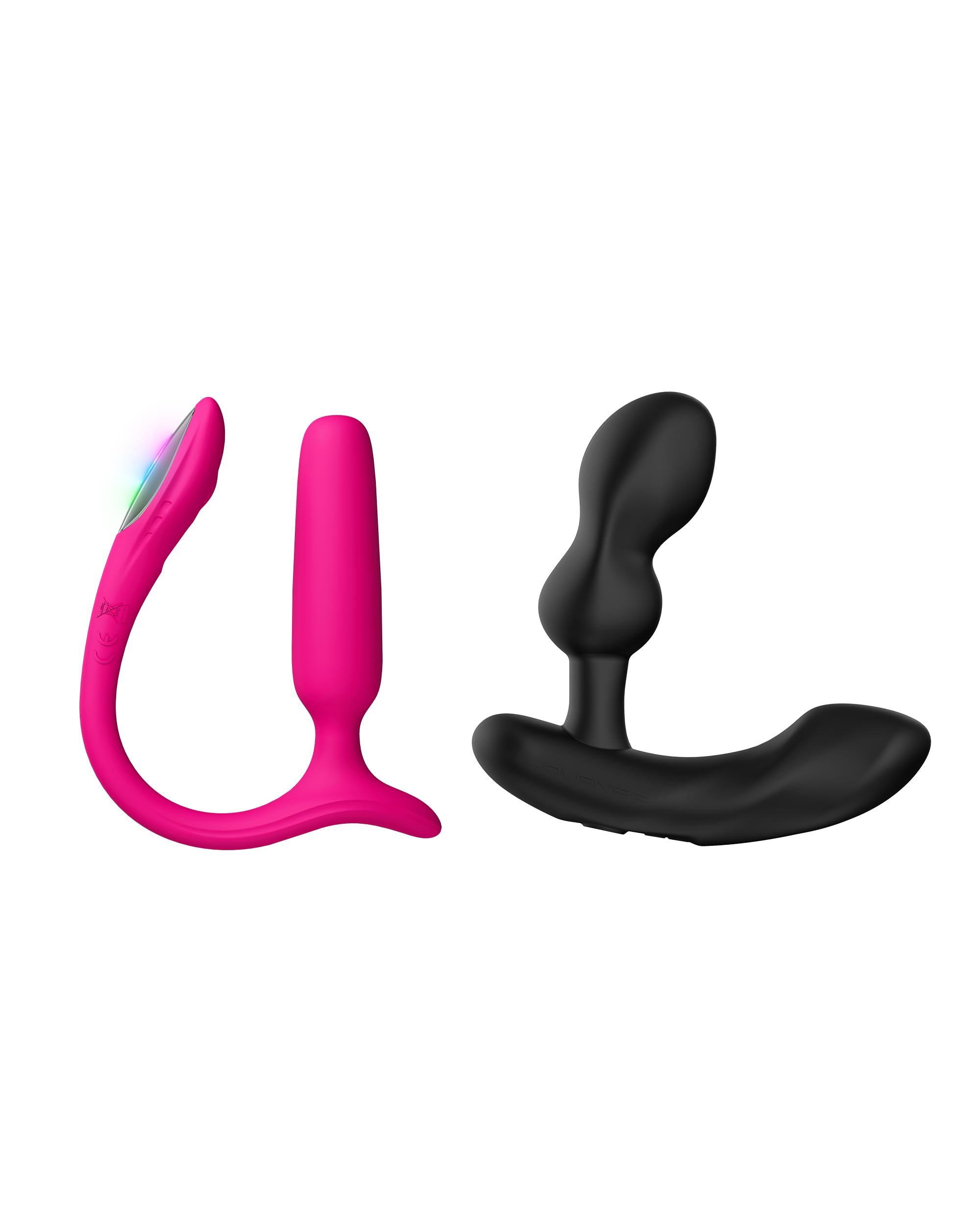 LOVENSE Lush Anal Vibrating Butt Plug Sex Toys with LED Light Beginners-Friendly LOVENSE Edge 2 Prostate Massager Vibrator