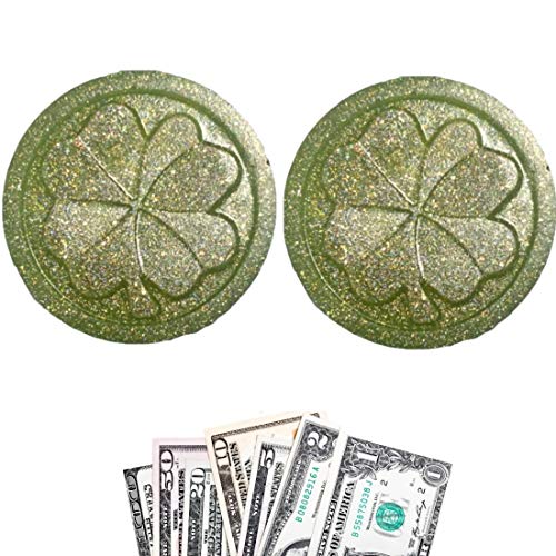 Biblebanz Happy St. Patrick's Day Money Soap - Jackpot Cash - Bar Green with A Fruity Scent - Real Cash in Each One - Up to $100 Dollars - Irish Soap - Fun Gifts - Set of 2