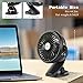 BRIGENIUS Battery Operated Stroller Fan, Portable Clip on Mini Desk Fan with 2600mAh Rechargeable Battery, USB Powered Clip Fan for Baby Stroller Office Outdoor Travel
