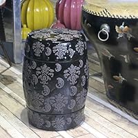 Amazon.co.jp: [GZGZ] 陶器 スツール イス 腰掛け 花台 ガーデンチェア