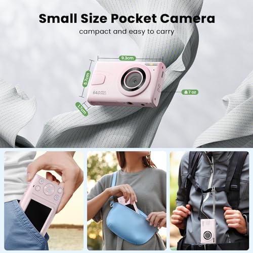 Camworld AC14-P Digital Camera 64Mp 4K Auto Focus Point And Shoot Video Camera thumb #5