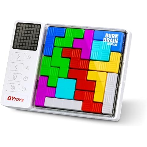 QY Toys Super Blocks Pattern Matching Puzzle Games, Featuring 3000 Challenges Brain Teaser Puzzles, STEM Toys, Travel Toys, for Kid，Easter Basket Stuffer. Cover