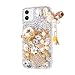iPhone 11 Pro Max Bling Glitter Case,Luxury Shiny Diamond Crystal Rhinestone Sparkly Jewelled Gemstone Pumpkin Car 3D Handmade Clear Cover Case for iPhone 11 Pro Max 6.5''