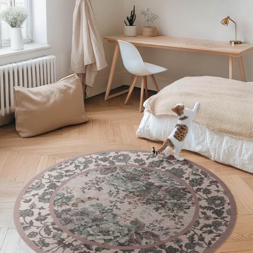Tapis vinyle durable fleurs sur tissu au design élégant pour maison chic