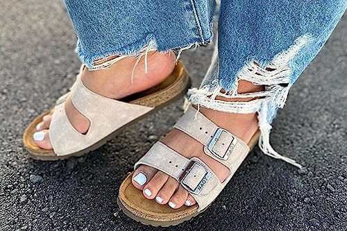 Image of NAOT Footwear Santa Barbara Women's Slide with Cork Footbed and Arch Comfort and Support - Slip On- Lightweight and Perfect for Travel