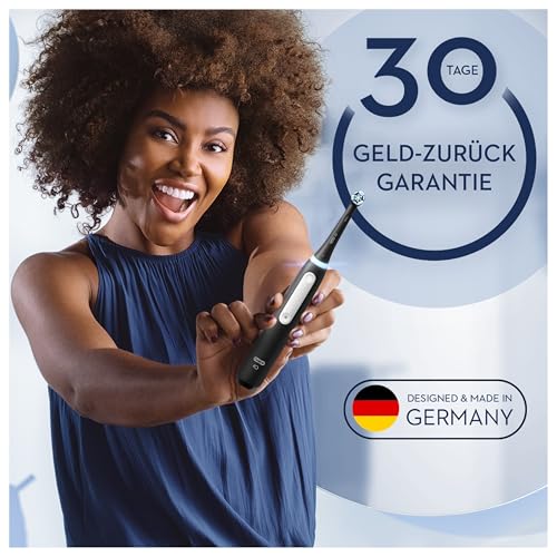 Oral-B iO Series 3 Elektrische Zahnbürste, Electric Toothbrush, 3 Putzmodi für Zahnpflege, Magnet-Technologie, Reiseetui, Designed by Braun, TESTSIEGER Stiftung Warentest (12, 2024), Matt Black – Bild 7