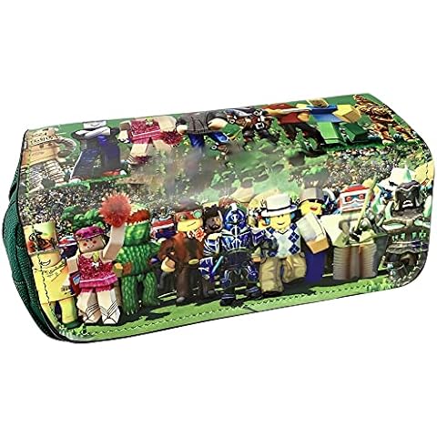Pencil Case Game Pencil Cases Pen Case Bag Large Capacity Pouch Double Zippers Pencil Bag Office Pen Holder Organizer Stationery Bag with Compartments for Girls Boys and Adults Cover