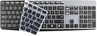 Joycare MK235 Keyboard Cover for Logitech K235 MK235 K315 MK315 K375S Silicone Protector Skin Case - Black