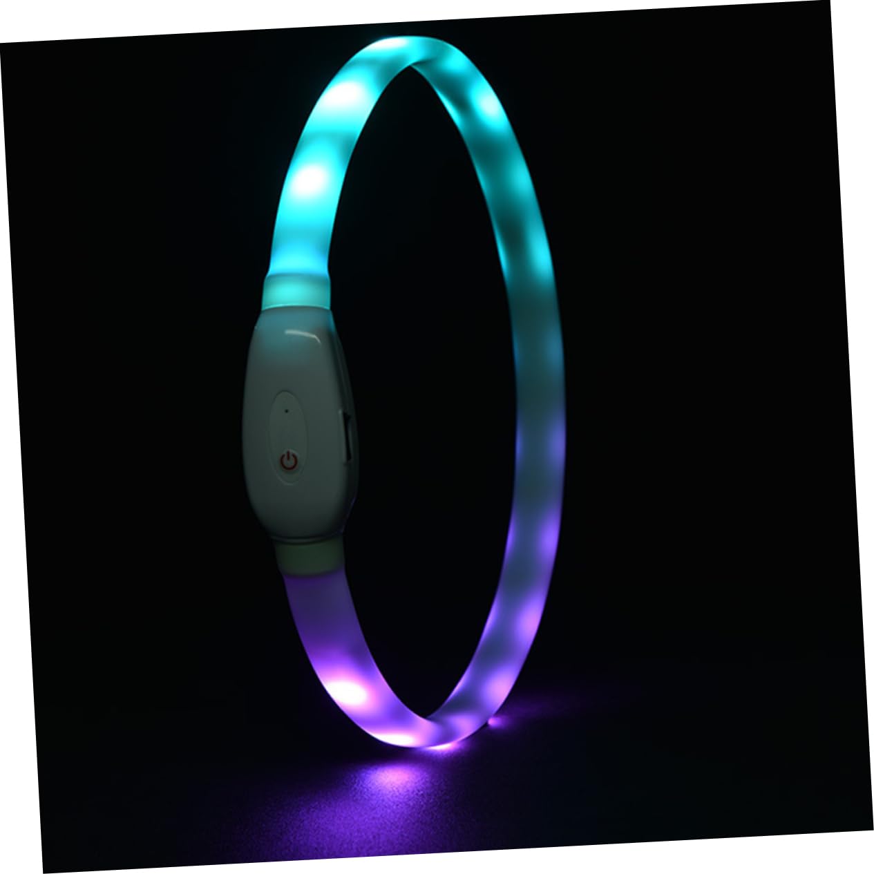 Toddmomy 2juegos Collar Led USB Recargable para Collar Luminoso De Visibilidad Nocturna para Material Resistente y Cómodo