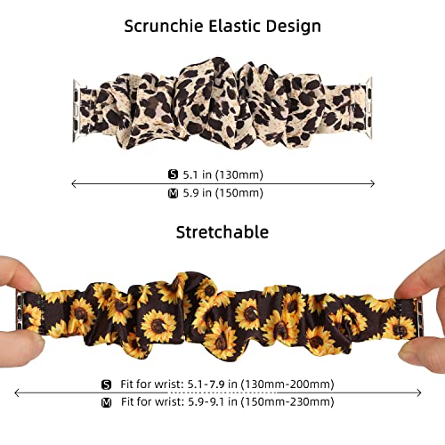 Meideli Compatible with Apple Watch Strap Scrunchie - Image 2