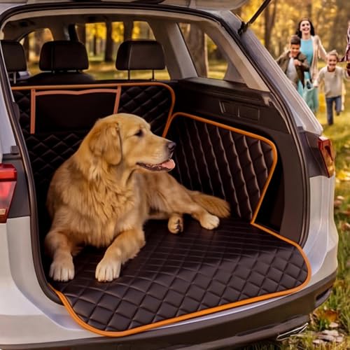 Housse de coffre pour chien protection banquette voiture et tapis de coffre - 3