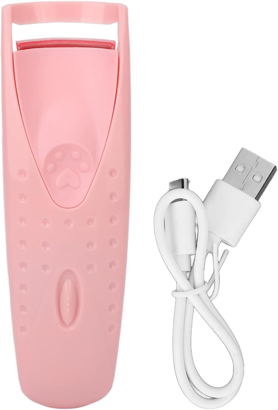 Sonew Heated Eyelash Curler with Silicone Pad Type C Charging Long Lasting Electric Eyelash Curler for - Safe and Easy Use for Lash Curling (Roseate)
