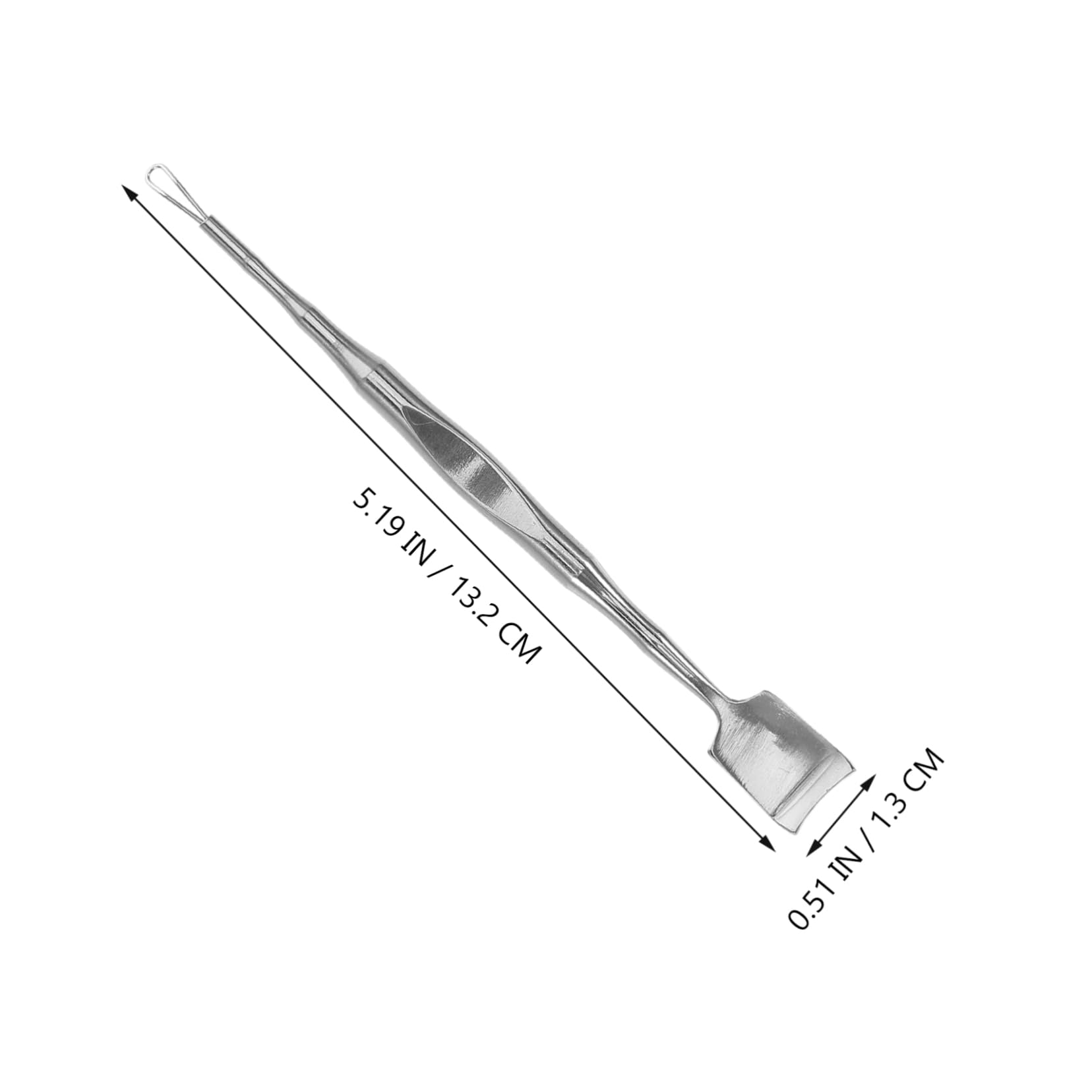 minkissy Stainless Steel Tool Dual-ended Facial Pimple Cleaner No Edges Skincare Tool for Men