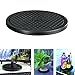 5 Pack 10 Inch Lazy Susan Turntable Organizer, Non Skid Large Lazy Susan Turntable for Cabinet, Computer or Laptop, Plastic Turn Table, Black - by RamPro
