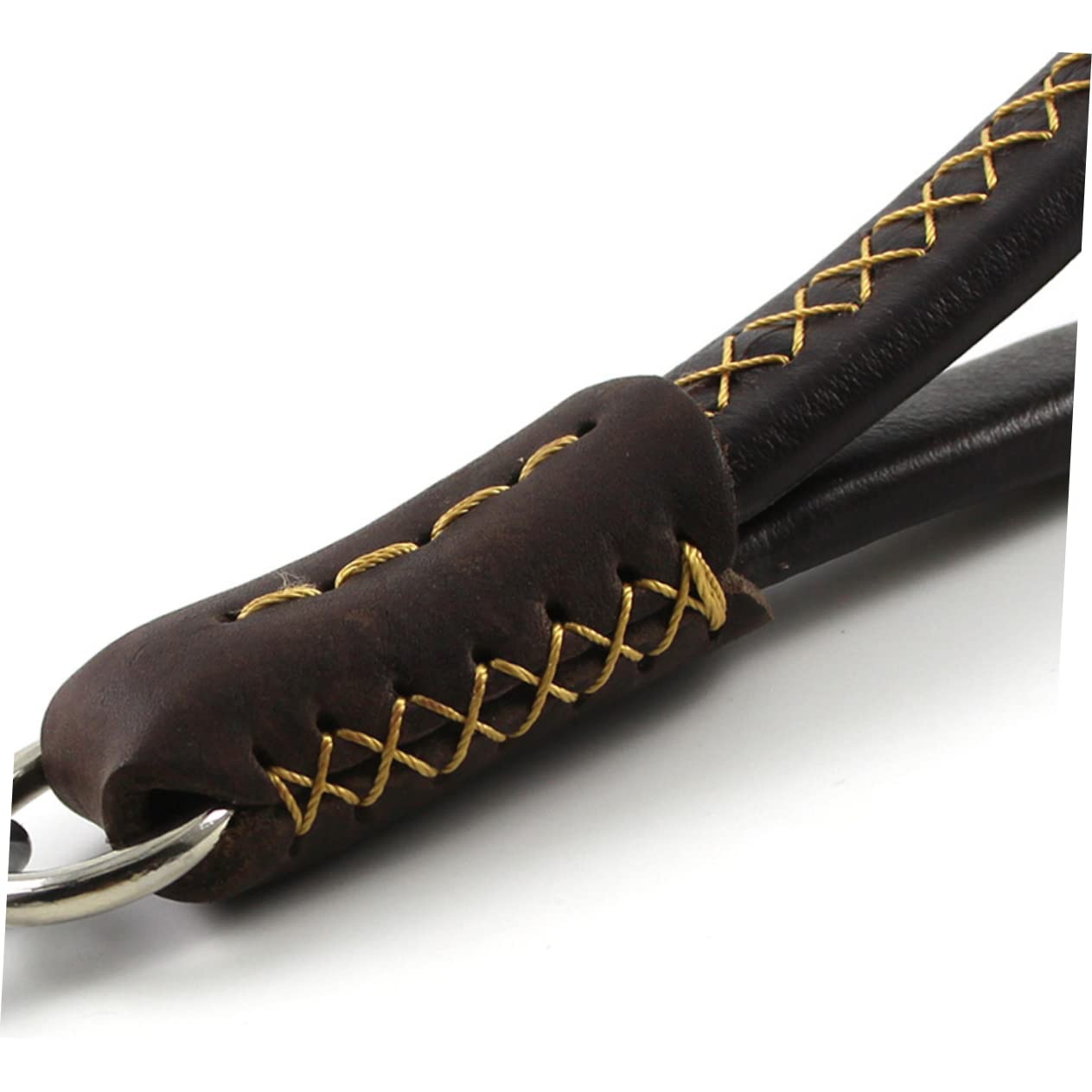 KESYOO Durable Pet Traction Strap for Dogs Cats Short Brown Leash Thick Design Comfortable Pulling Rope for Pets