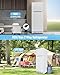 Techomey RV Propane Refrigerator with Freezer 9.4 Cu.Ft, 110V/LPG Off Grid Gas Refrigerator, Reversible Door, Quiet & Energy-Saving for Cabin, Camper, and Home Use