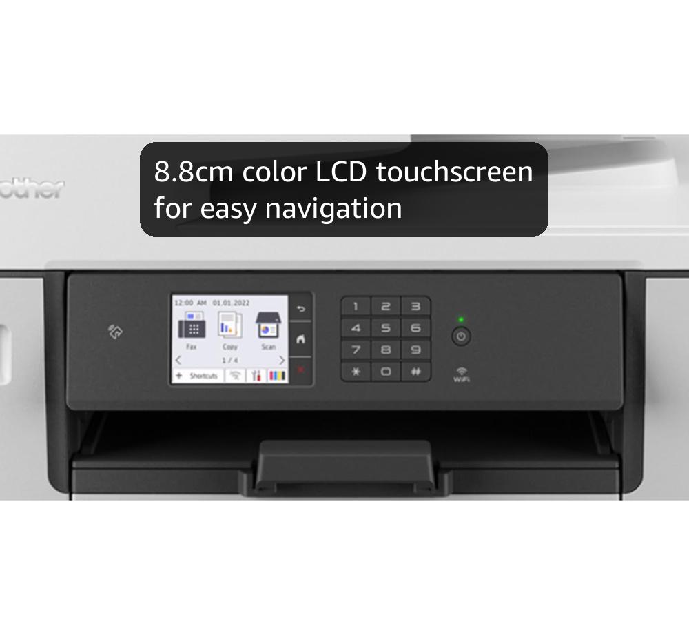 BROTHER MFC-J5740DW Wireless Colour Inkjet Printer |A4 4-in-1 (Print/Copy/Scan/Fax) | Wi-Fi/USB/NFC | A3 Print |8.8cm LCD Screen, UK Plug