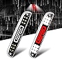 HUSUKU Tail High Mount 3rd Third Brake Light LED for Ford F-250/F-350/F-450/F-550/Super Duty 1999-2016/Ranger 1993-2011 Red/White 12 Round Oval Smoke Housing Cargo Lamp