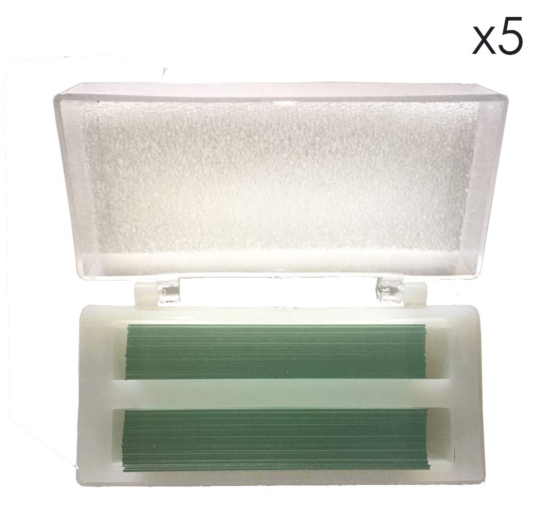MUHWA Microscope Glass Cover Pre-Cleaned 24mm x 50mm Coverslips 5 Boxes x 100 Pieces/Box per Microscopio, da Laboratorio