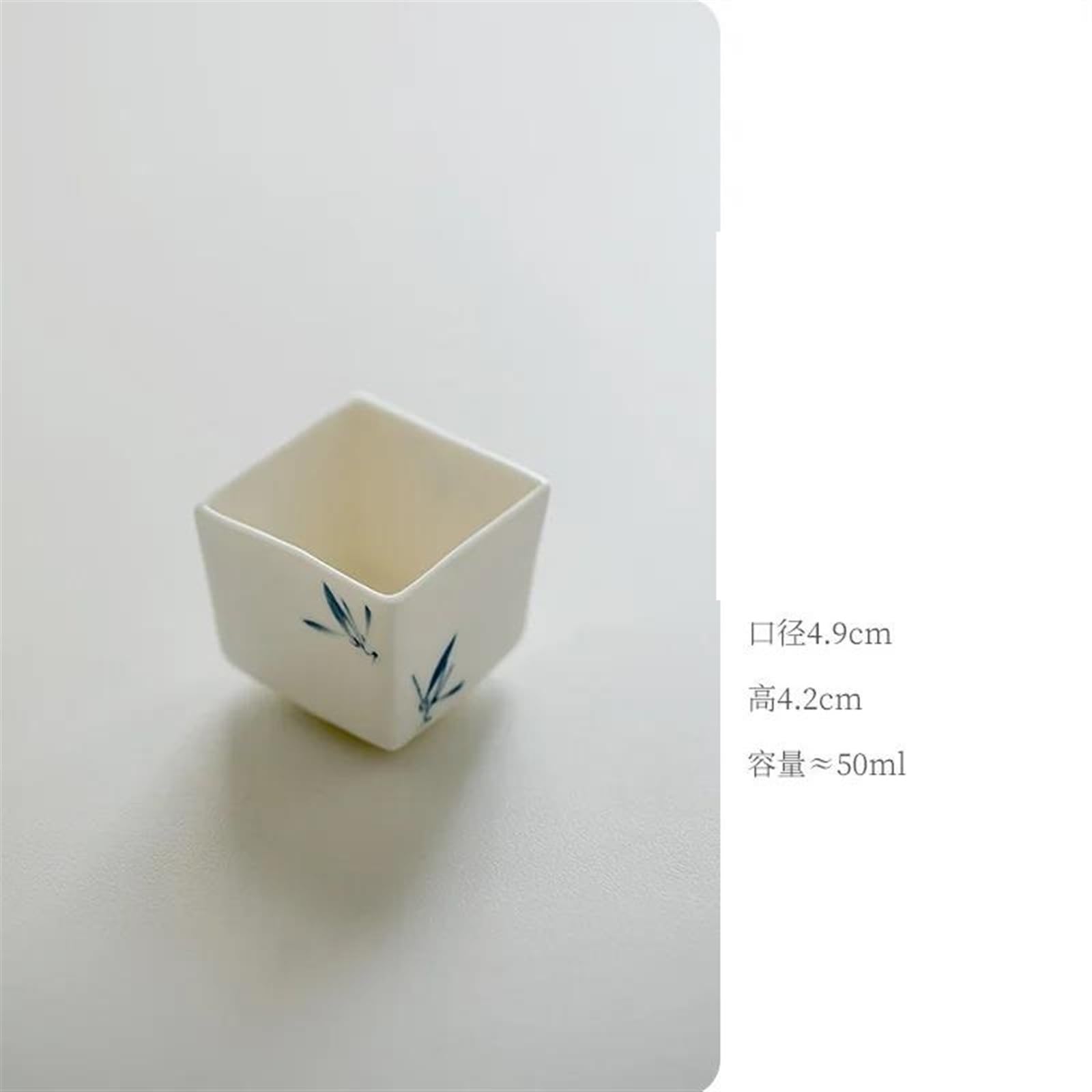 Teeservices 2-teilig/Set Kung-Fu-Teeservice 50 ml handbemalte Schmetterlingsorchidee Keramik-Teetasse Weißes Porzellan Quartett-Meistertasse Blütenblatttasse Teeschale Reise-T