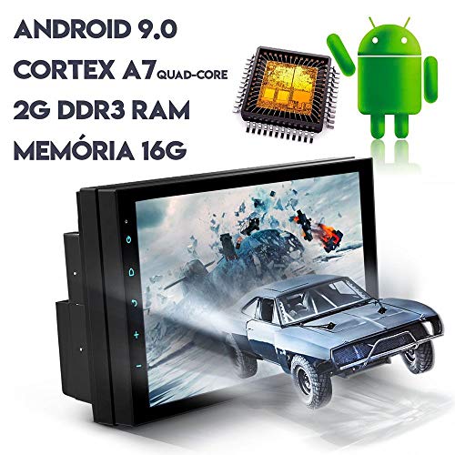 Central Multimídia ANDROID 7¨Universal 2Din GPS BT Espelhamento