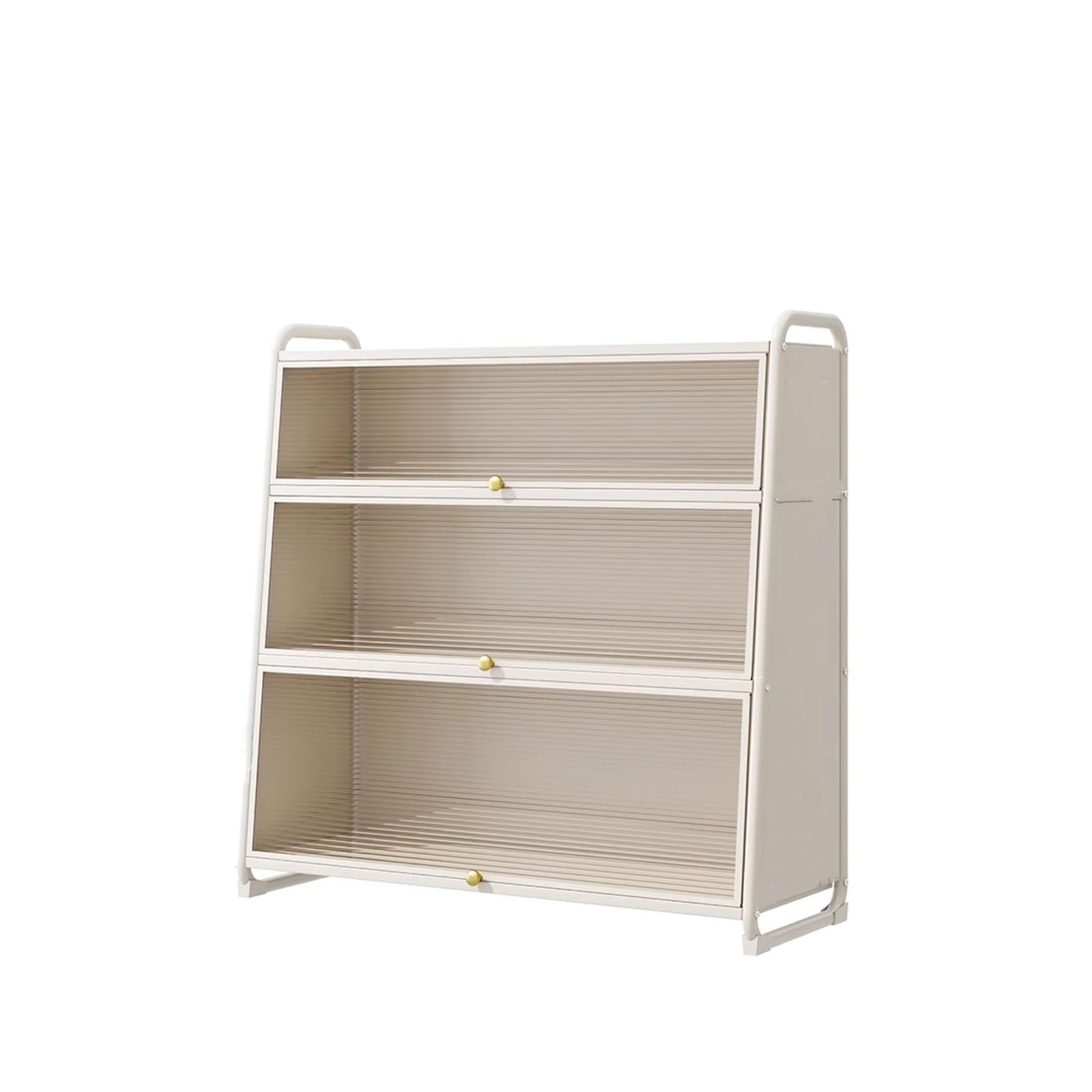 Armadietto da cucina da 119,4 cm, con ante e 4 ripiani, per ufficio e cucina, soluzione di archiviazione elegante e funzionale, design salvaspazio dal design moderno