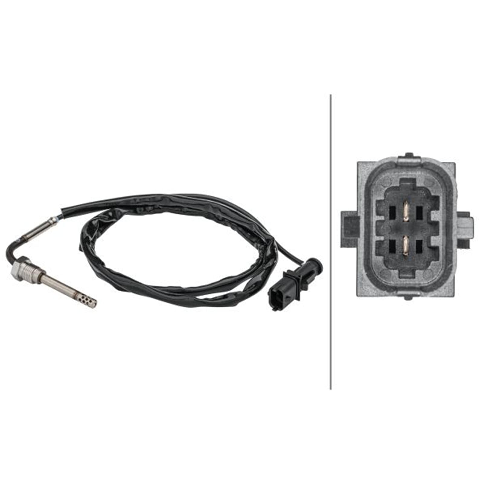 HELLA Palpeur température des gaz 6PT 358 181-451 pour OPEL ZAFIRA B (A05) | Compatible avec: FIAT DOBLO Großraumlimousine, DOBLO Kasten/Großraumlimousine, OPEL ASTRA H, ASTRA H Caravan