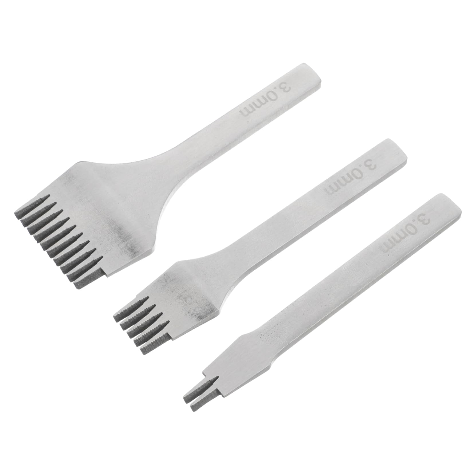 KONTONTY 3 Piezas Kit de Costura de Cuero Perforadoras de Metal Herramienta para Manualidades de Cuero para Perforar Proyectos DIY de Artesanía