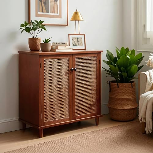 Sideboardbuffetcabinetrattanstoragecabinetaccentcabinetbohocredenzasbuffettableconsolecoffeebarcabinetwith2doorforhallwayentrywaydiningroomlivingroomwalnut Urban Country Home Decor Sideboard buffet cabinet rattan storage cabinet accent cabinet boho credenzas buffet table console coffee bar cabinet with 2 door for hallway entryway dining room living room walnut urban country home decor