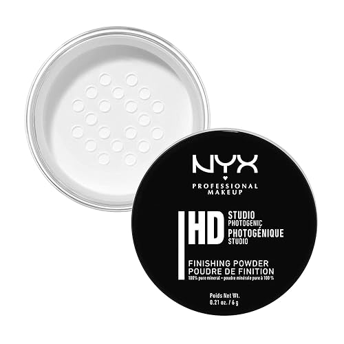 Polvo mineral fijador Studio Finishing Powder de NYX Cosmetics con acabado translúcido, 0.21 oz