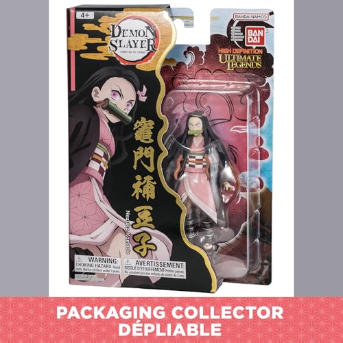 BANDAI - Ultimate Legends HD - Figurine d'action Demon Slayer 12 cm - Nezuko Kamado - Licence Officielle Demon Slayer - Figurine articulée Nezuko - Jouet Enfant 4 Ans et + - VE88966