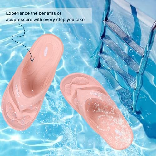 Image of TRASE Slippers for Women | Mild Acupressure Flip Flops | Lightweight, Anti-Skid & Waterproof Ladies Chappal